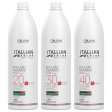 Itallian Color Emulsão Oxidante 20 + 30 + 40 Volumes - 3x1L