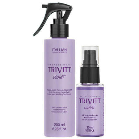 Itallian Trivitt Violet Fluído Matizante 200ml + Sérum - 30ml