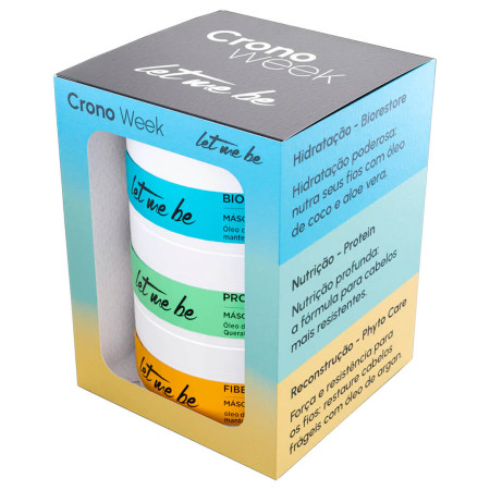 Let Me Be Kit Cronograma Compacto 3x60g + Velvet Perfume - 30ml