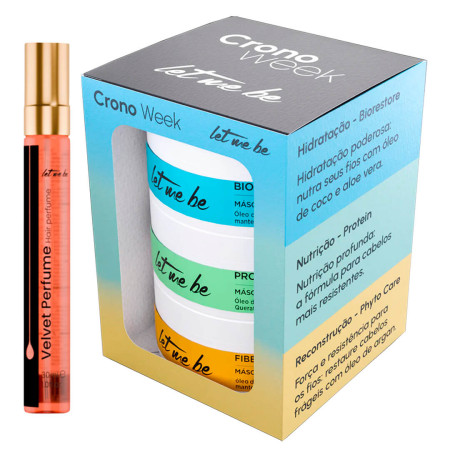 Let Me Be Kit Cronograma Compacto 3x60g + Velvet Perfume - 30ml