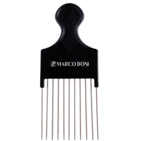 Marco Boni Touca Metalizada C/ Isopor + Pente Afro Dentes Metal