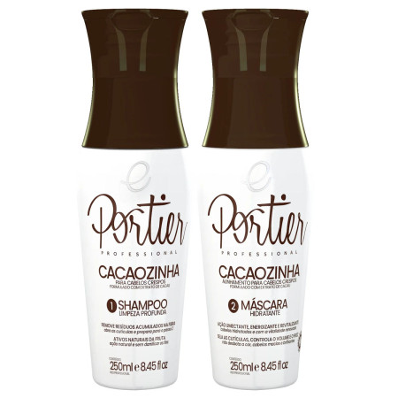 Portier Kit Cacaozinha Progressiva 2x250ml + Bt-o.x Ciclos - 250g