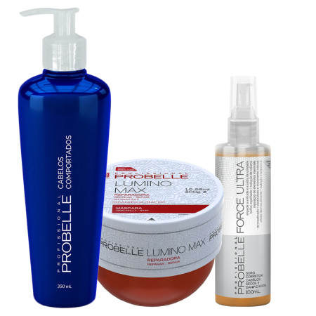 Probelle Comportado 350ml + Másc Lumino 250g + Soro Force - 100ml