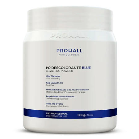 Prohall Kit Ox 30 900g + Pó Desco Azul + Silver Gloss - 2x500g