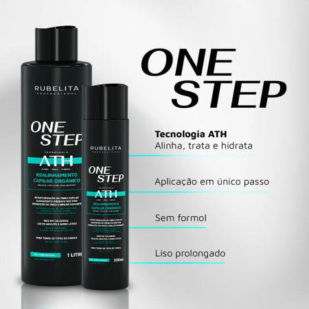 Rubelita One Step Realinhamento Capilar Orgânico Sem Formol - 1L